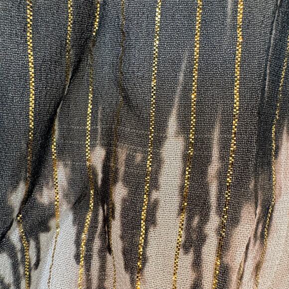 Rococo Sand X Revolve Tie Dye Faux Wrap Metallic Threads Sheer Mini Dress Large - Picture 12 of 14